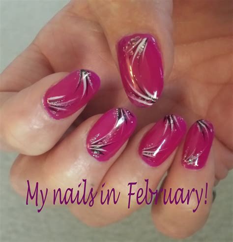 february acrylic nails